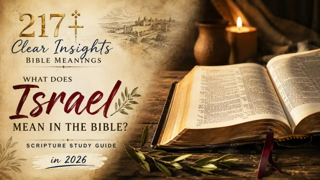 What Does Israel Mean In The Bible