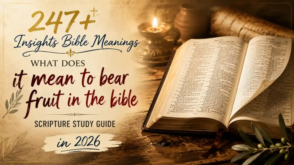 What Does It Mean To Bear Fruit In The Bible