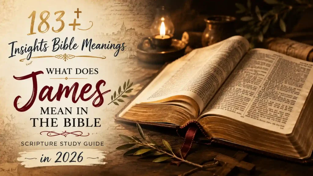 What Does James Mean In The Bible