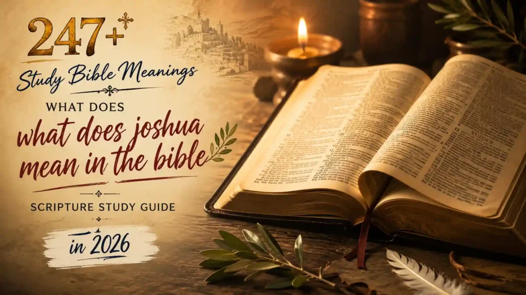 What Does Joshua Mean In The Bible