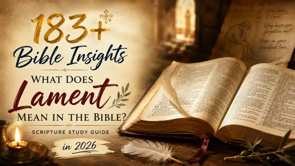 What Does Lament Mean In The Bible