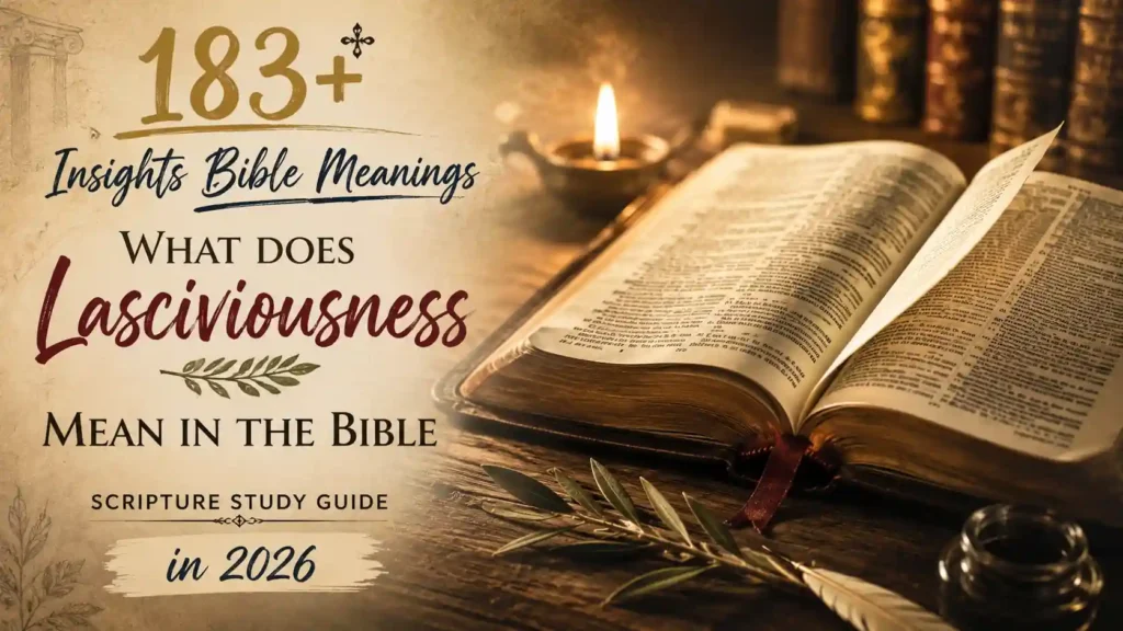 What Does Lasciviousness Mean In The Bible