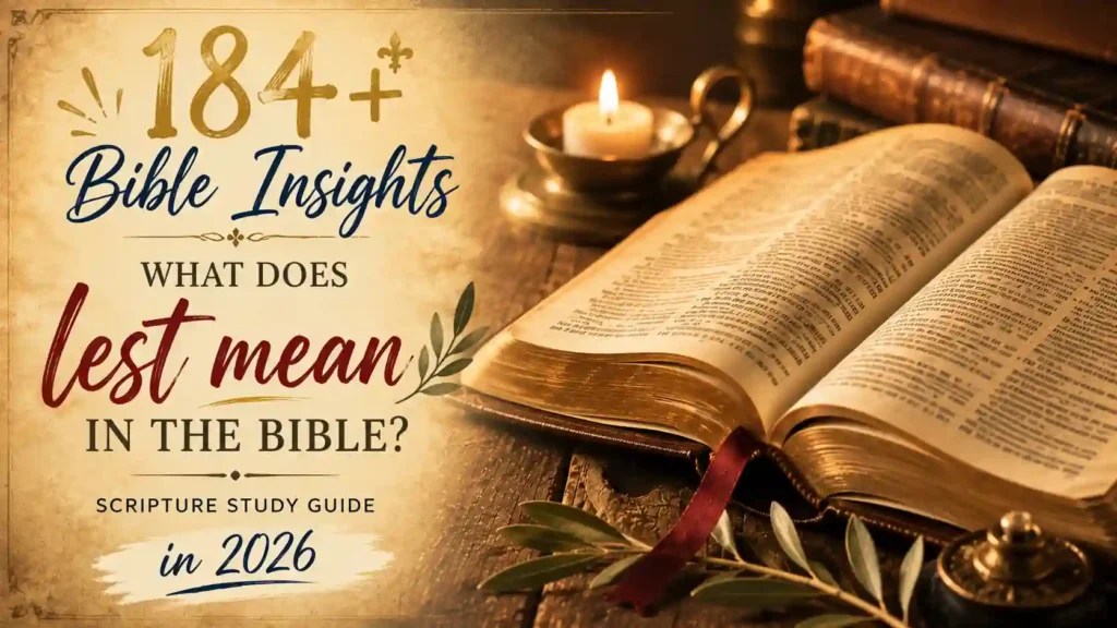 What Does Lest Mean In The Bible