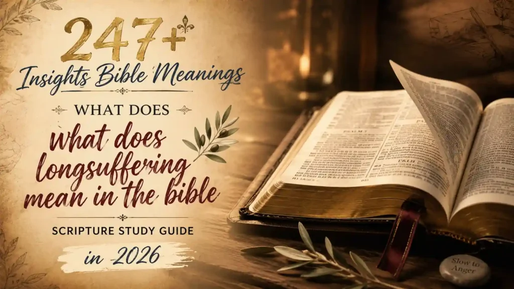 What Does Longsuffering Mean In The Bible