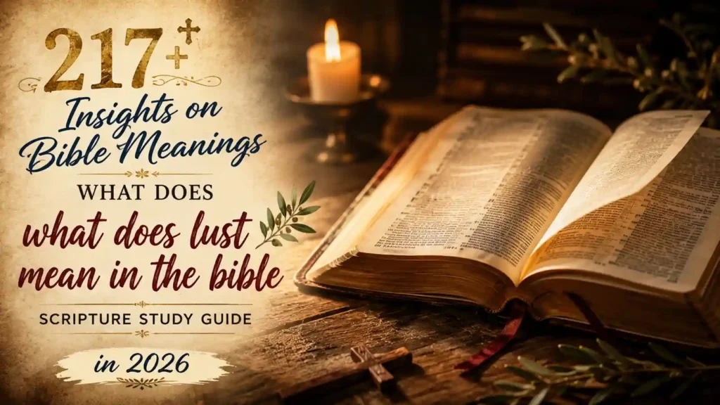 What Does Lust Mean In The Bible