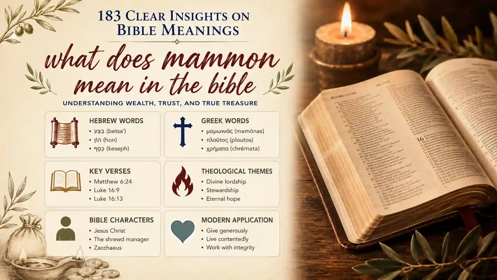 What Does Mammon Mean In The Bible
