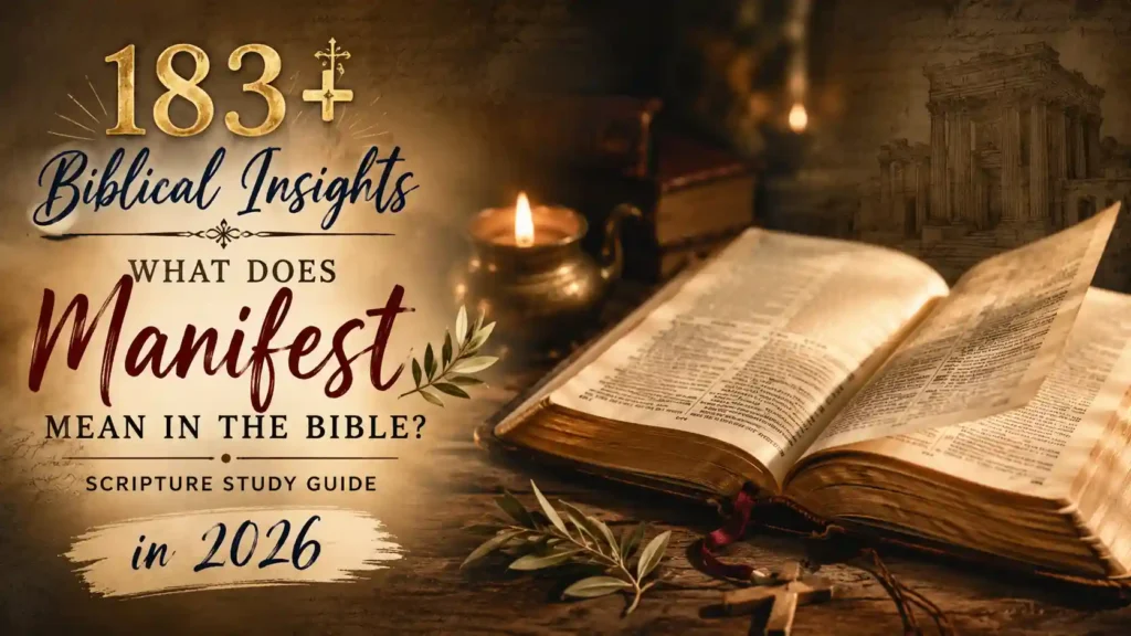 What Does Manifest Mean In The Bible