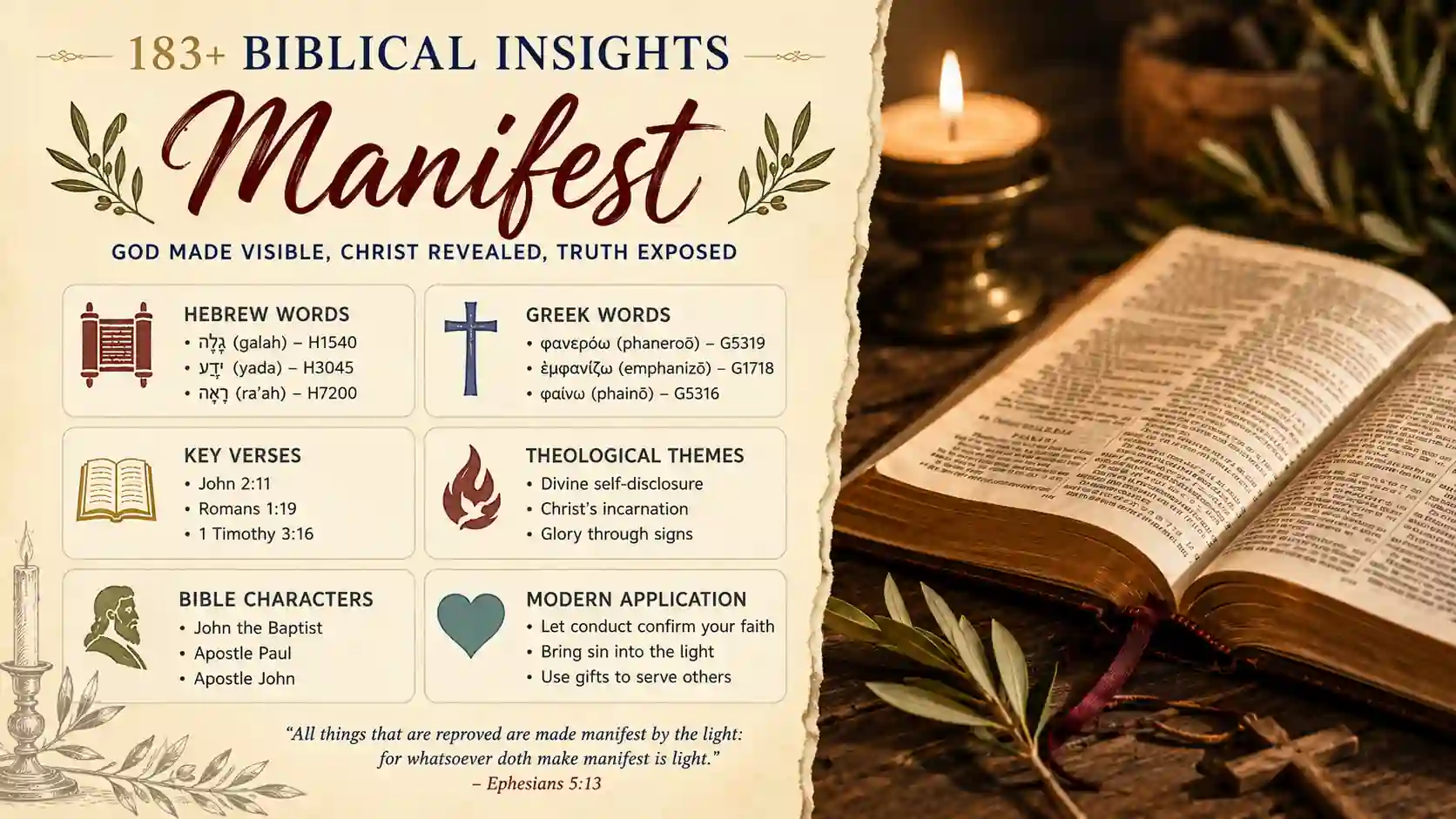 What Does Manifest Mean In The Bible What Does Manifest Mean In The Bible