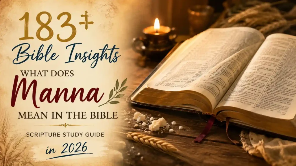 What Does Manna Mean In The Bible