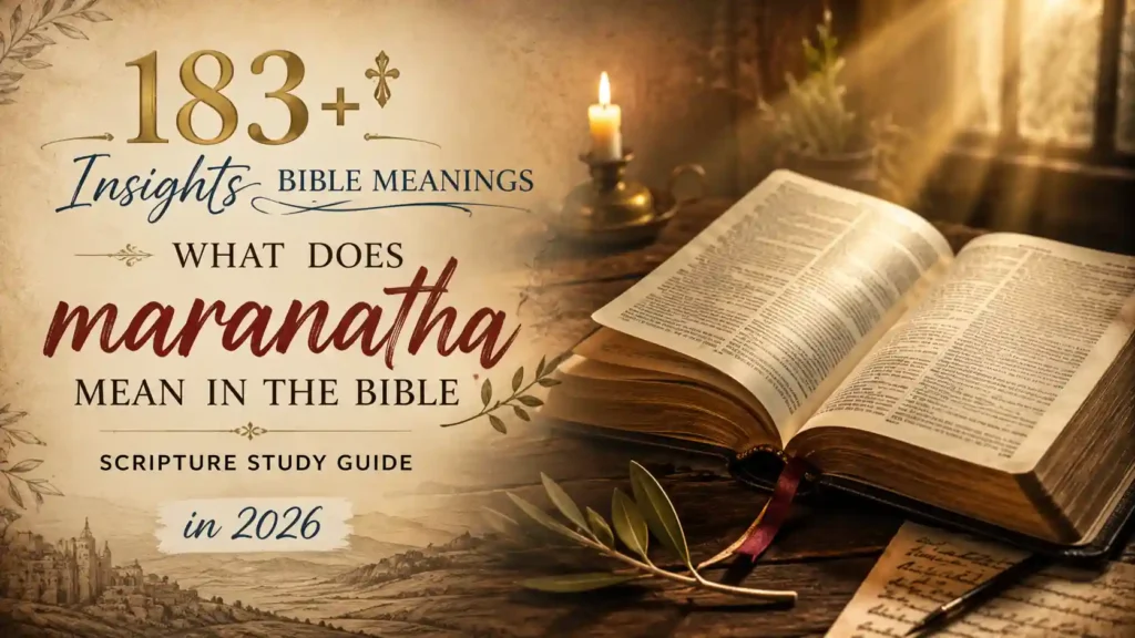 What Does Maranatha Mean In The Bible