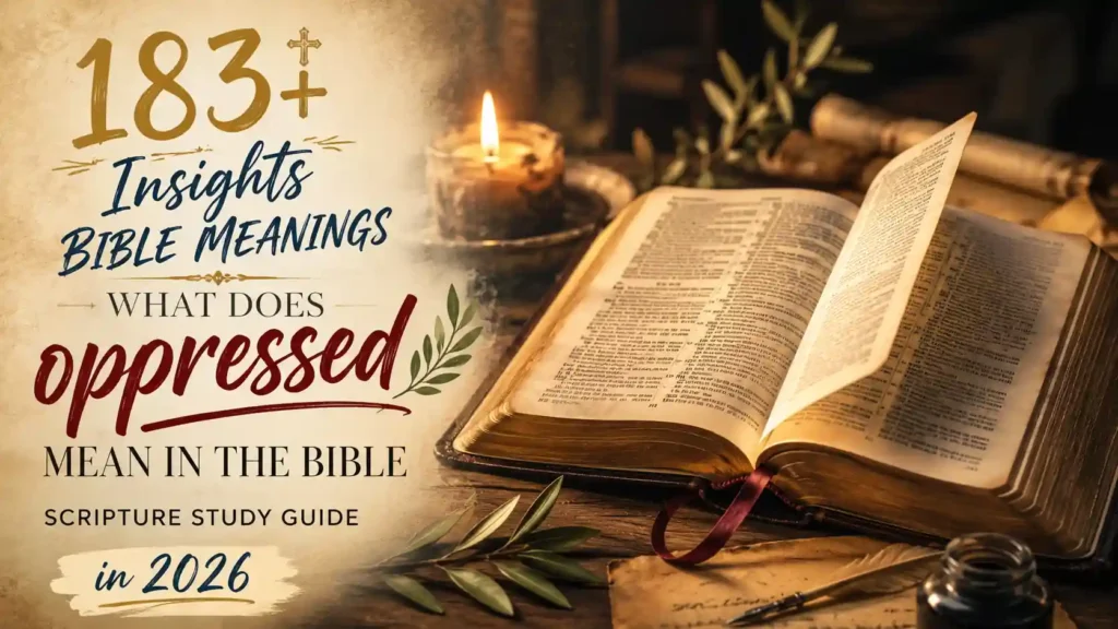 What Does Oppressed Mean In The Bible