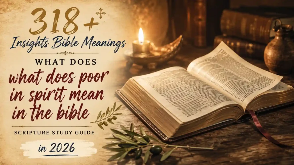 What Does Poor In Spirit Mean In The Bible