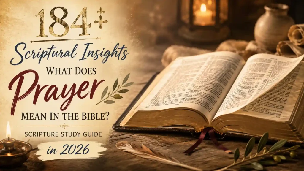 What Does Prayer Mean In The Bible