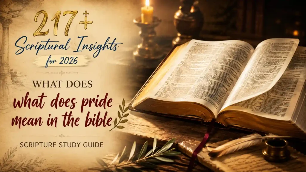 What Does Pride Mean In The Bible