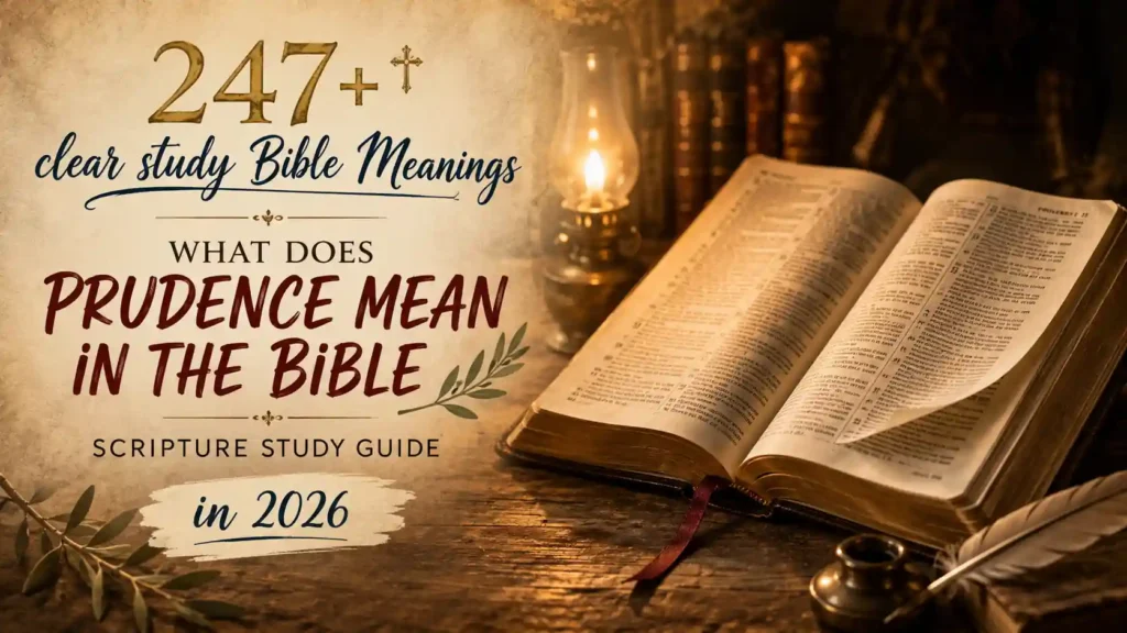 What Does Prudence Mean In The Bible