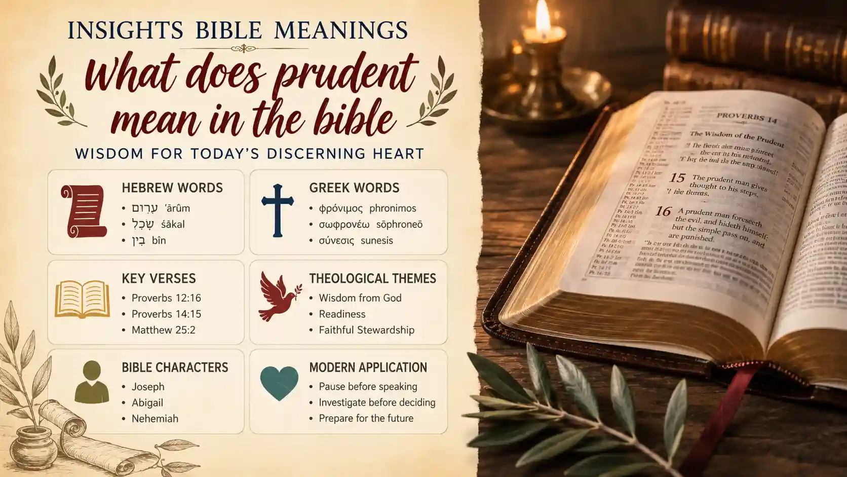 What Does Prudent Mean In The Bible