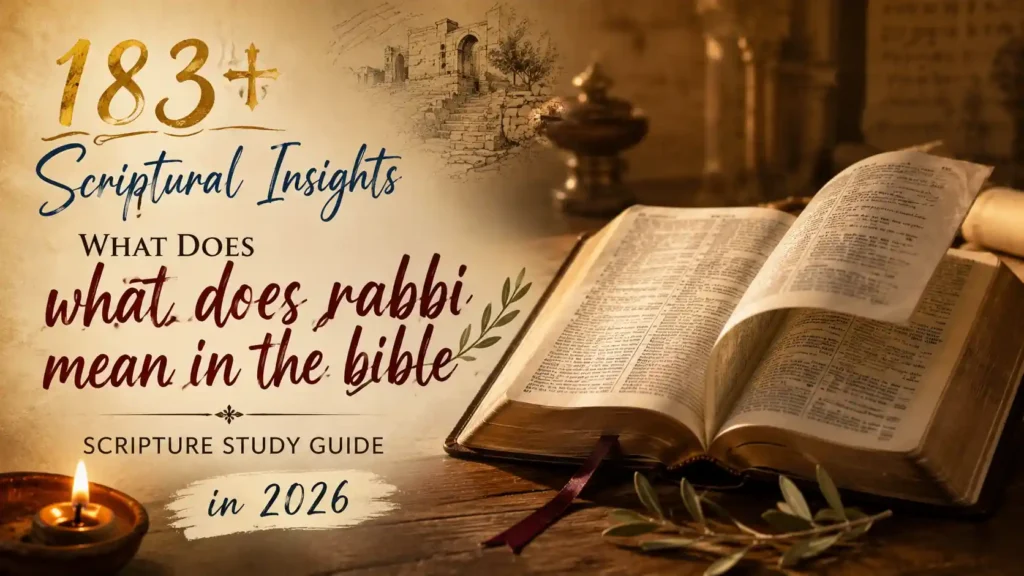 What Does Rabbi Mean In The Bible