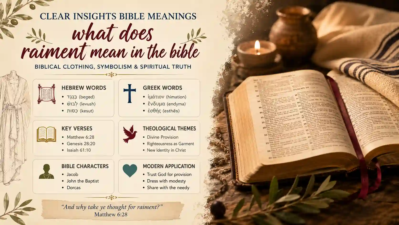 What Does Raiment Mean In The Bible What Does Raiment Mean In The Bible