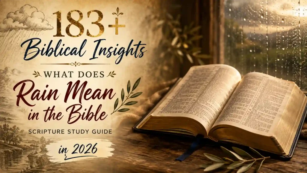 What Does Rain Mean In The Bible