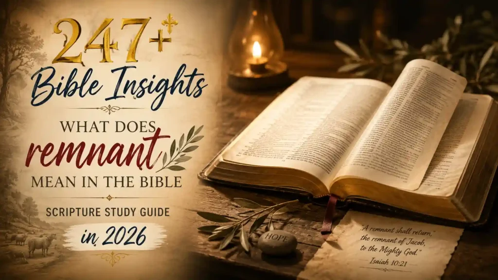 What Does Remnant Mean In The Bible