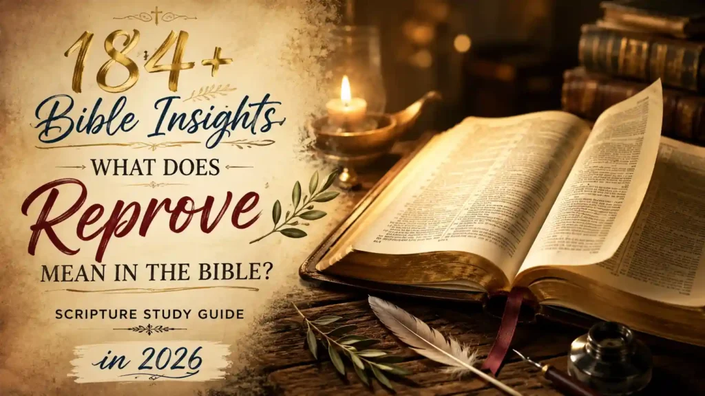 What Does Reprove Mean In The Bible
