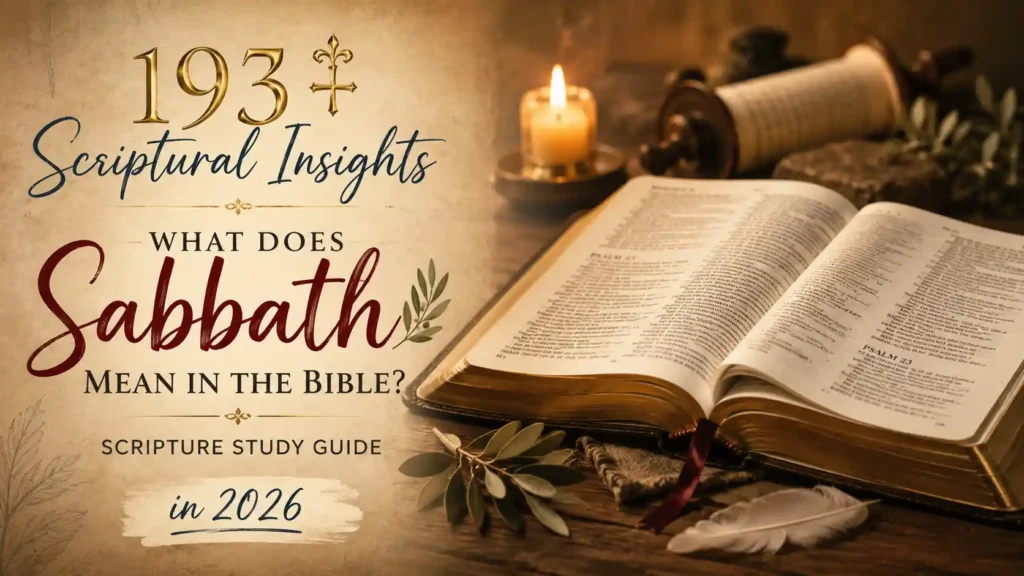 What Does Sabbath Mean In The Bible