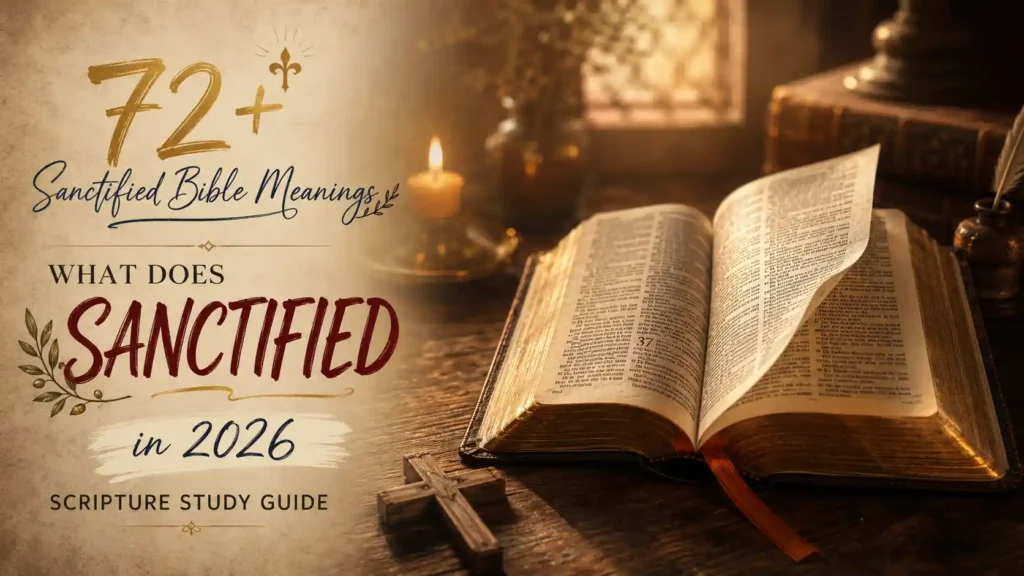 What Does Sanctified Mean In The Bible