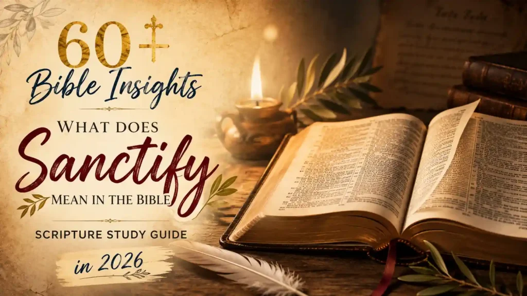What Does Sanctify Mean In The Bible