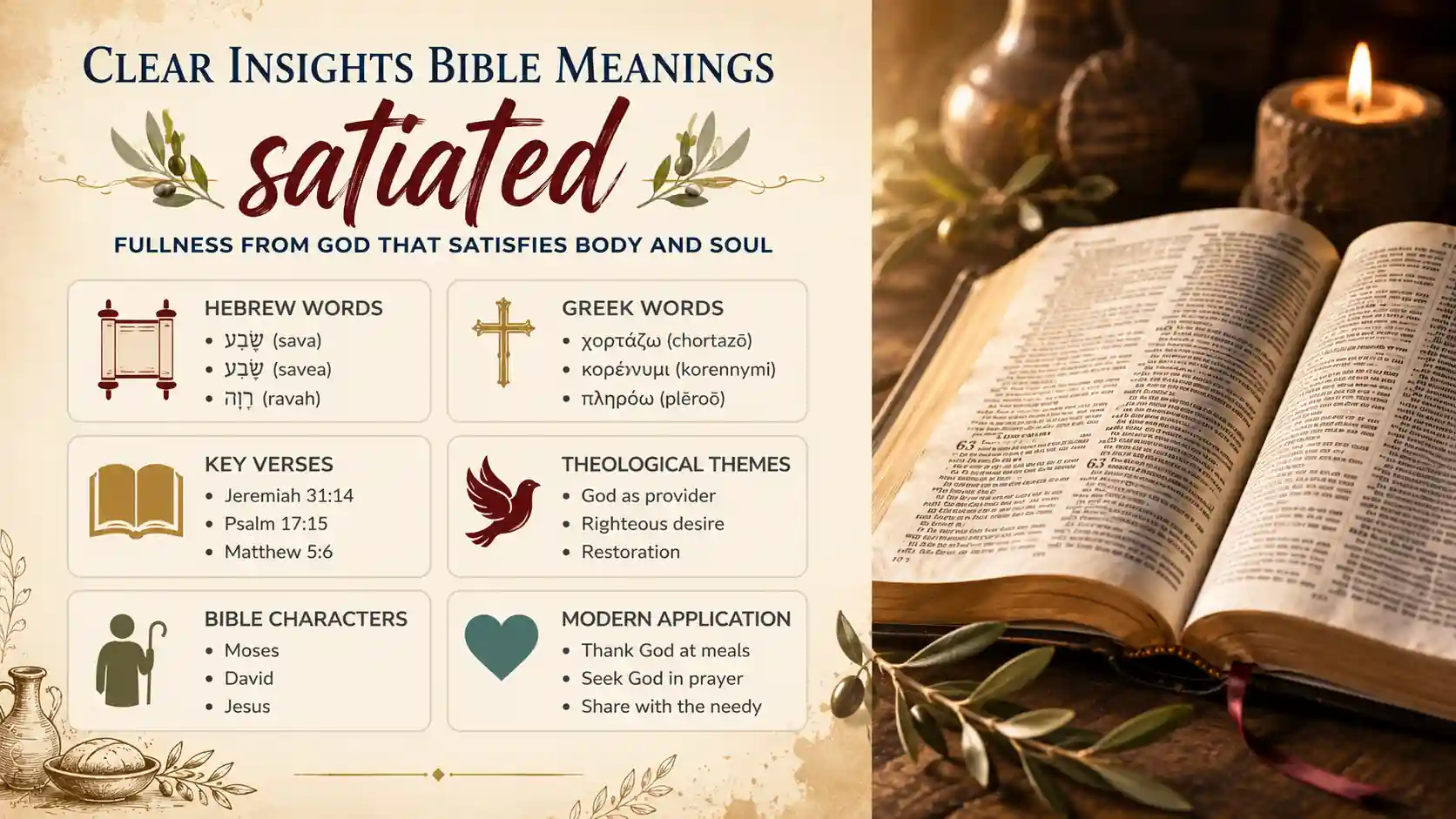 What Does Satiated Mean In The Bible