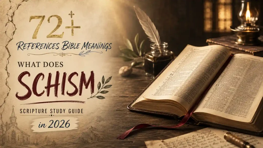 What Does Schism Mean In The Bible