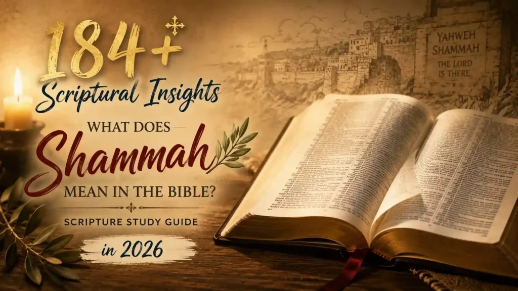 What Does Shammah Mean In The Bible