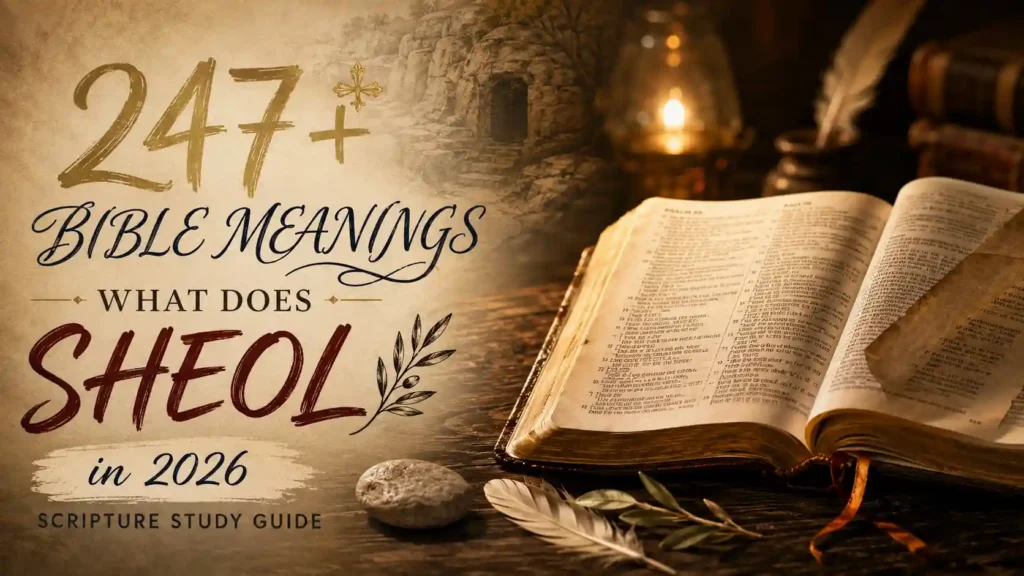 What Does Sheol Mean In The Bible