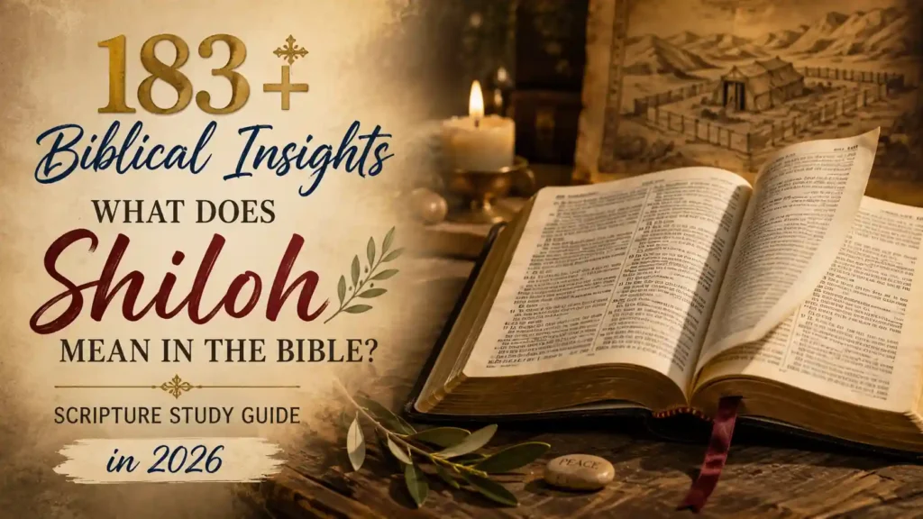 What Does Shiloh Mean In The Bible