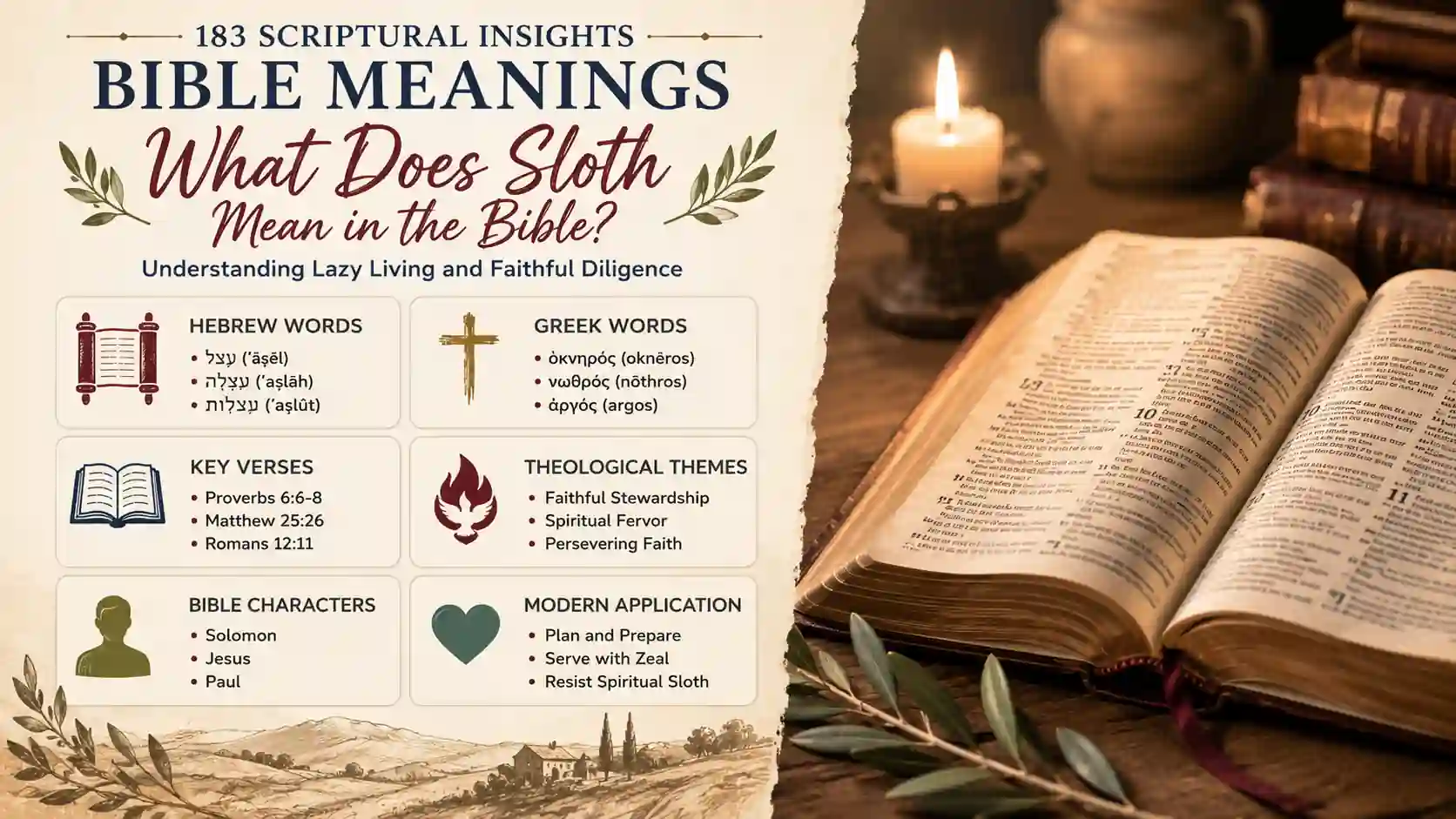 What Does Sloth Mean In The Bible What Does Sloth Mean In The Bible