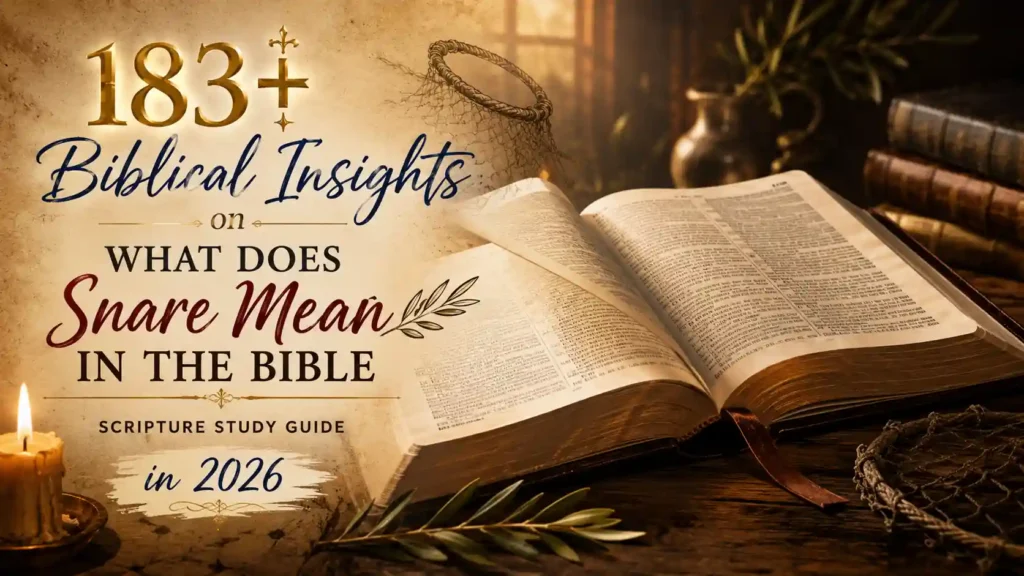 What Does Snare Mean In The Bible