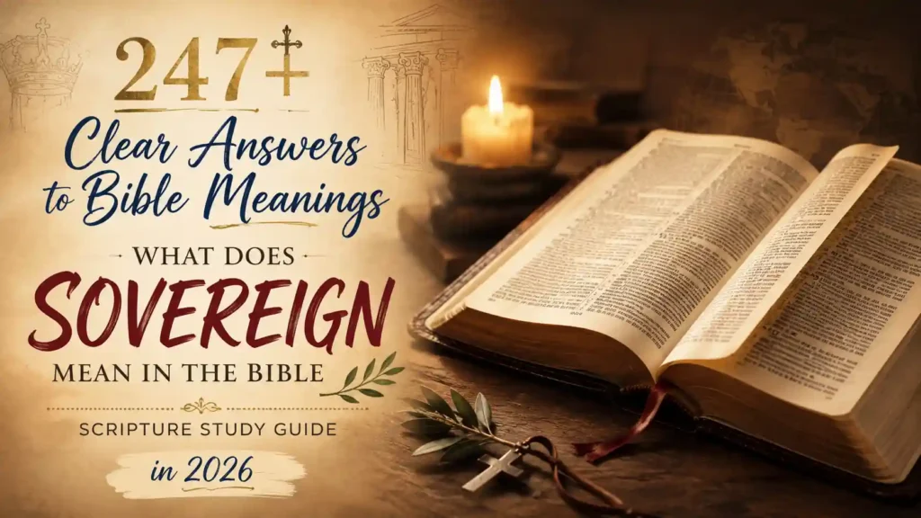 What Does Sovereign Mean In The Bible