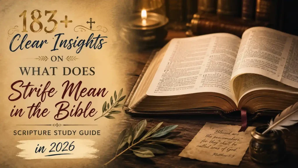 What Does Strife Mean In The Bible