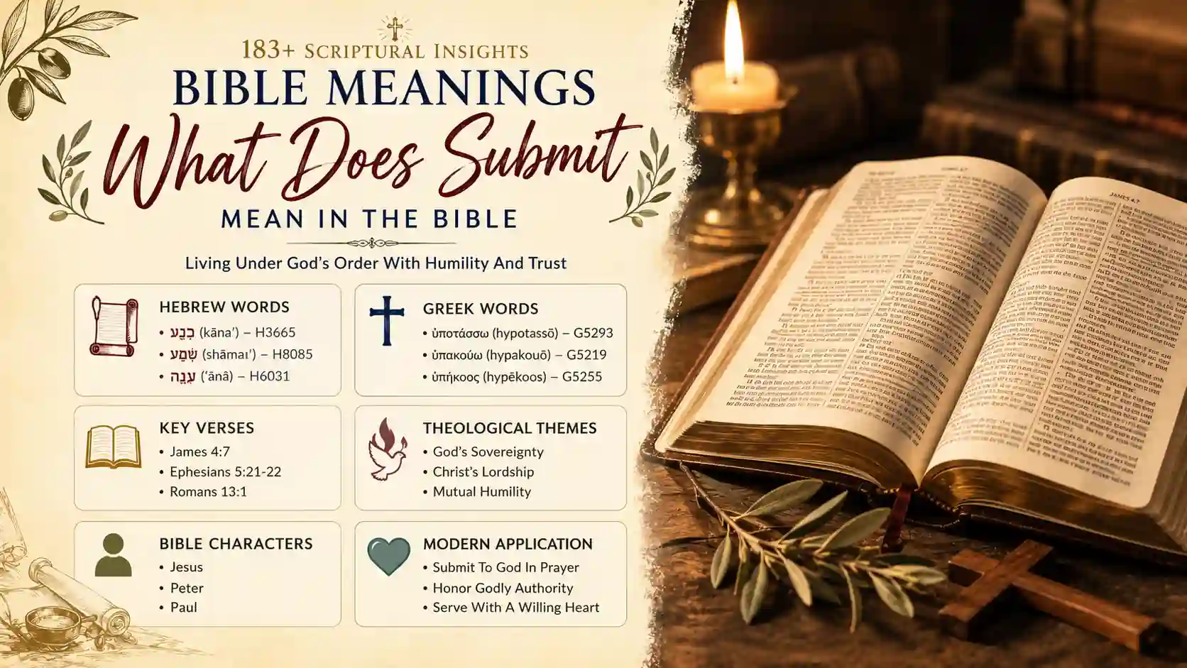 What Does Submit Mean In The Bible