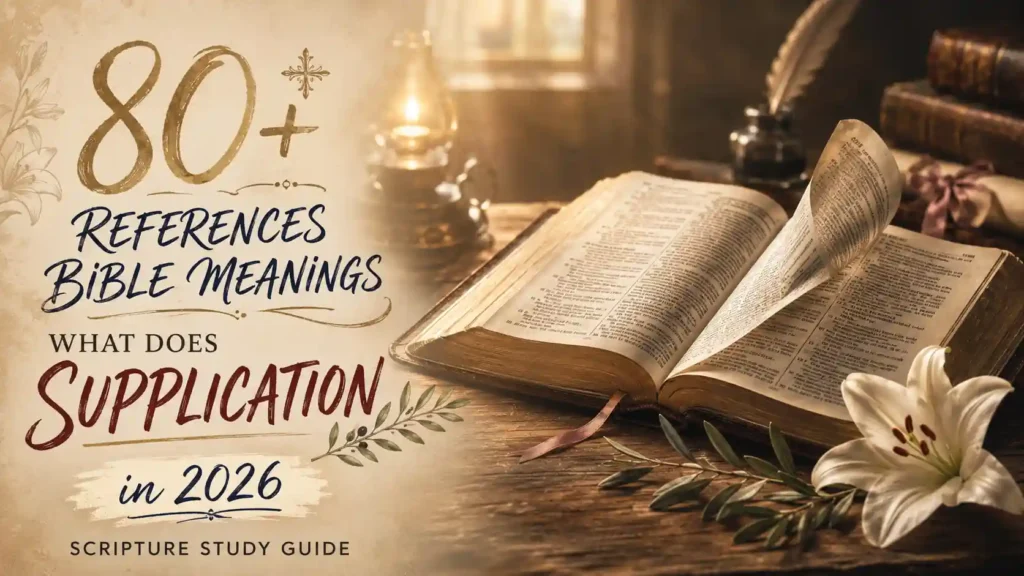 What Does Supplication Mean In The Bible