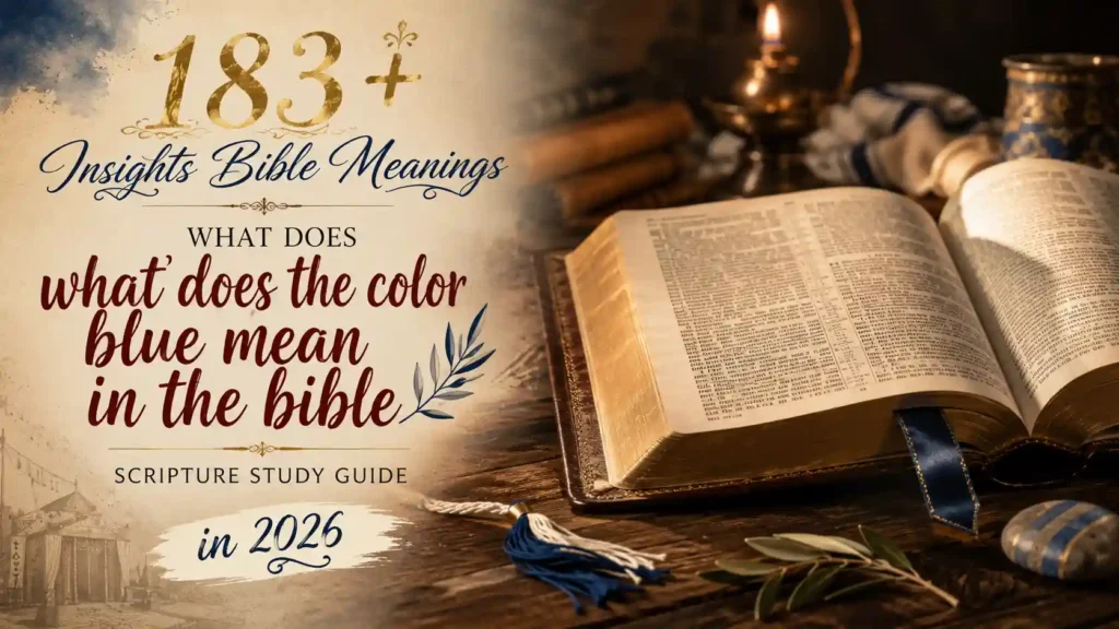 What Does The Color Blue Mean In The Bible