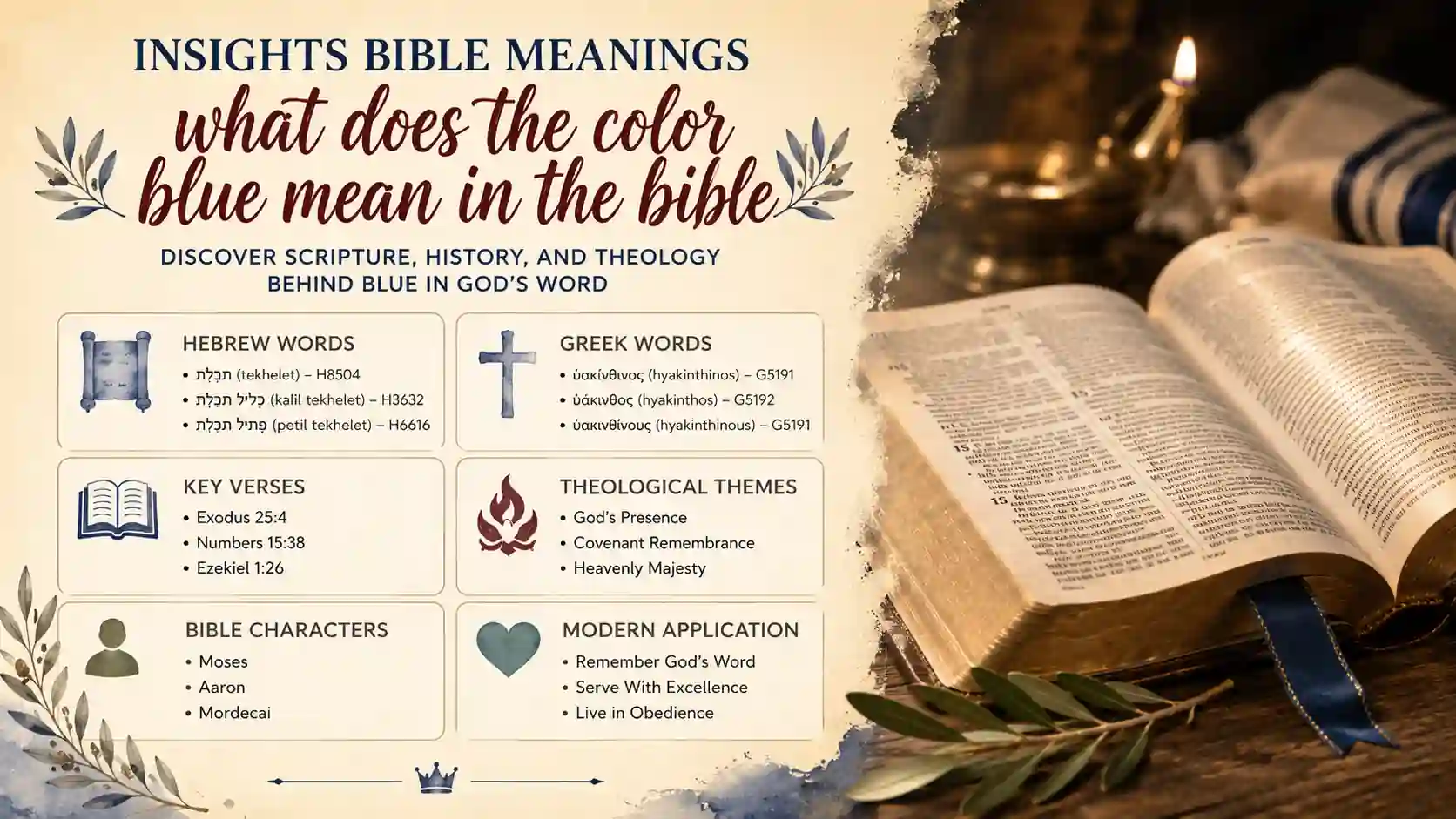 What Does The Color Blue Mean In The Bible