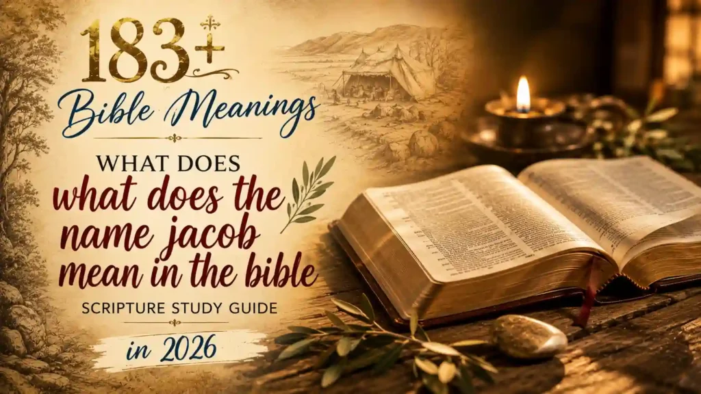 What Does The Name Jacob Mean In The Bible