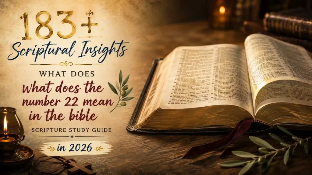 What Does The Number 22 Mean In The Bible