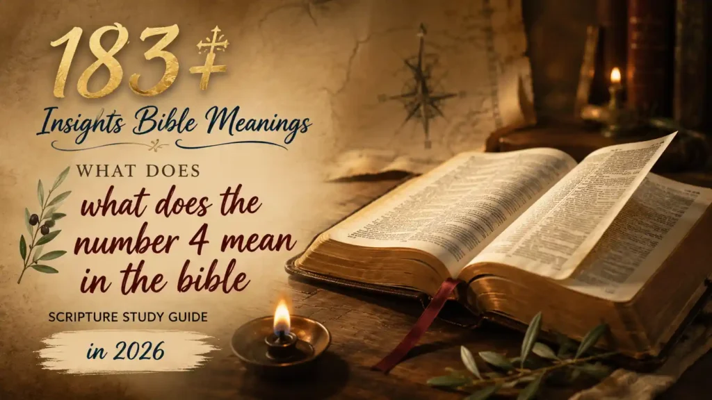 What Does The Number 4 Mean In The Bible
