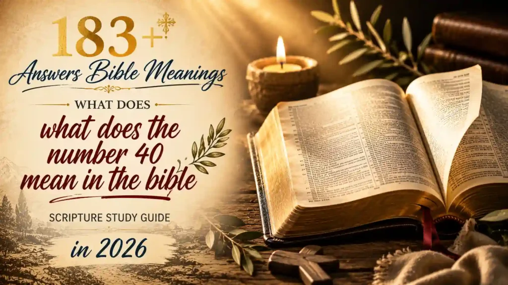 What Does The Number 40 Mean In The Bible