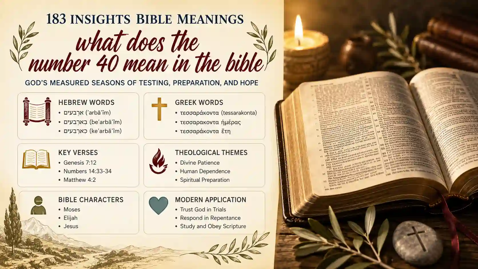 What Does The Number 40 Mean In The Bible