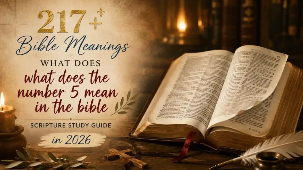 What Does The Number 5 Mean In The Bible