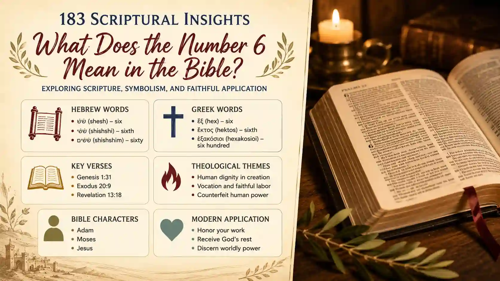 What Does The Number 6 Mean In The Bible