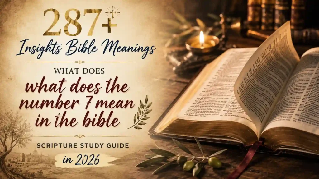 What Does The Number 7 Mean In The Bible