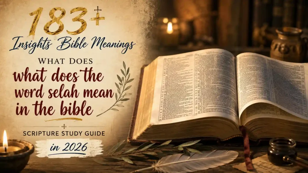 What Does The Word Selah Mean In The Bible